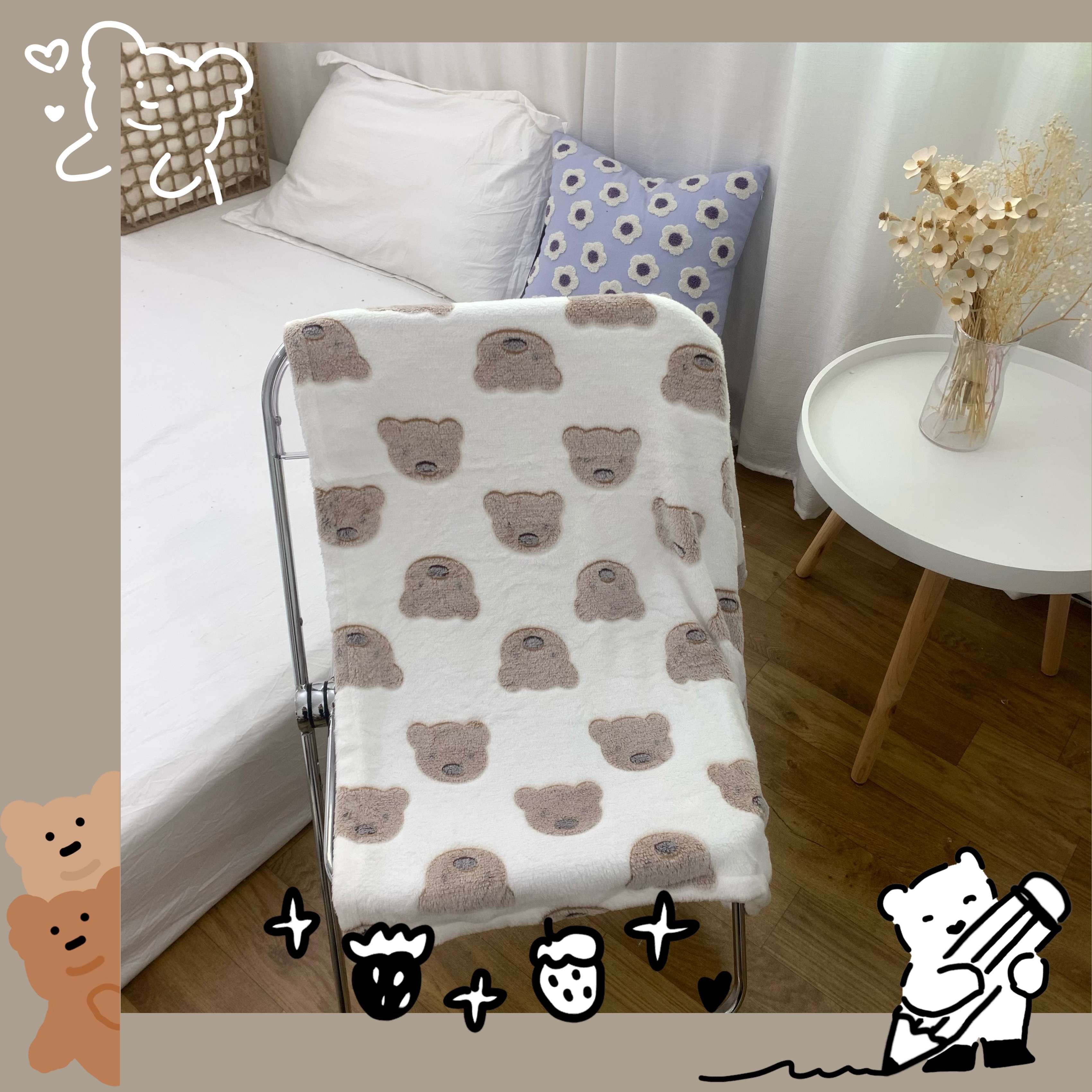 ふわもこユニコーンブランケット抱き枕セット