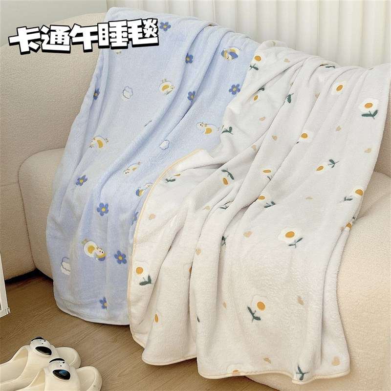 ふわもこ波紋コーデュロイブランケット