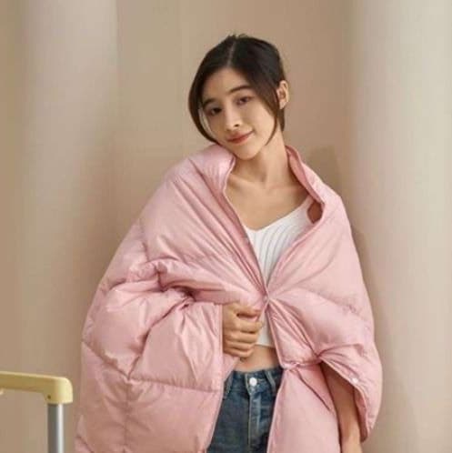 着る羽毛ブランケット