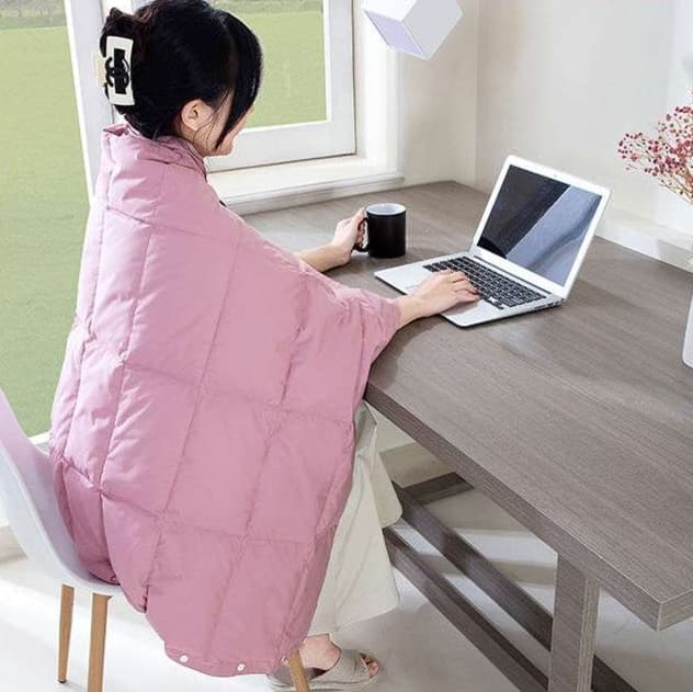 北欧風 ニット模様のあたたかブランケット