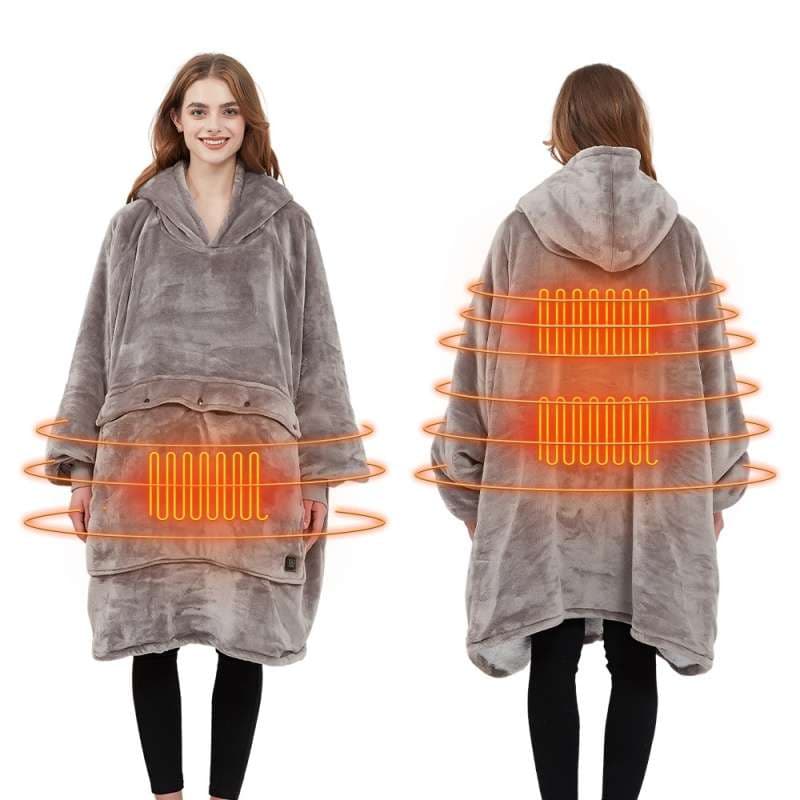 ブランケット  ふわもこ着る毛布 フード付きポンチョ