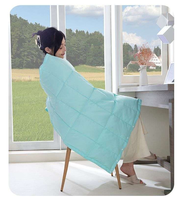 北欧風 ニット模様のあたたかブランケット