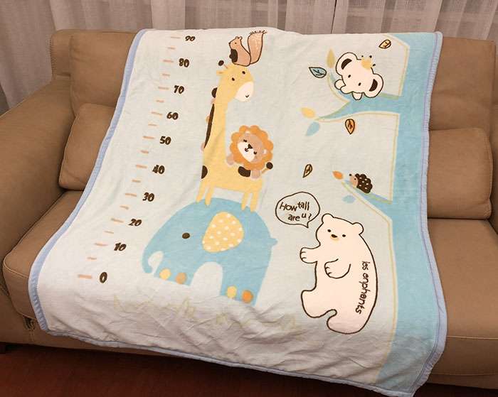 もこもこ雲柄おやすみブランケット