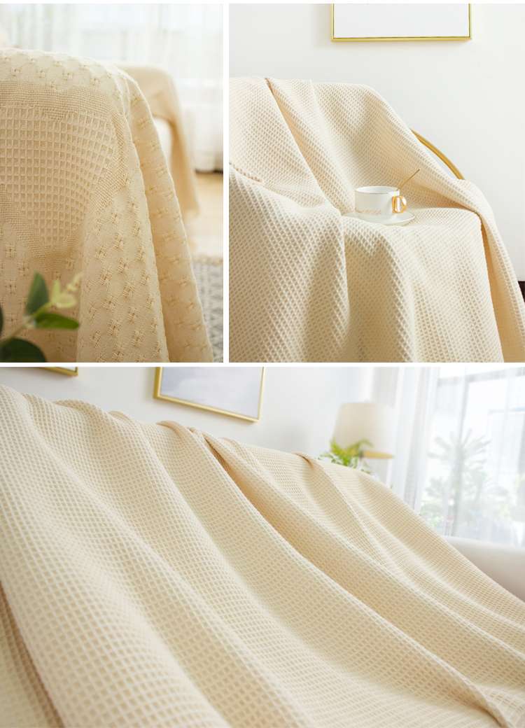 水玉模様の優しいブランケット