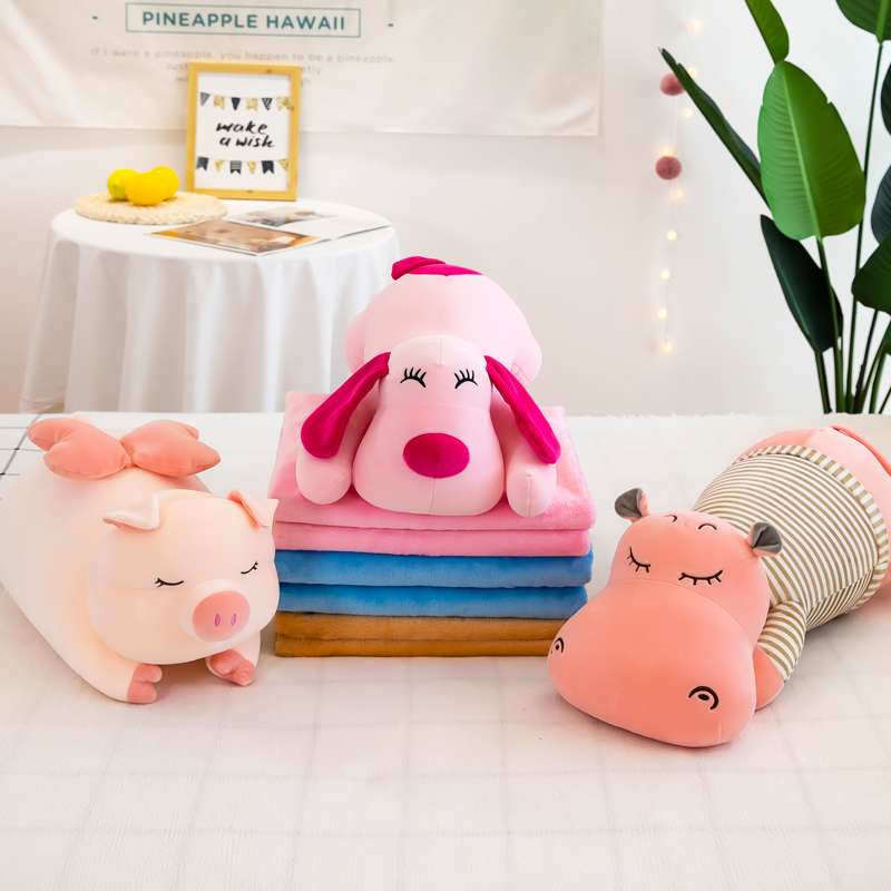 パンダプリントふわふわブランケット