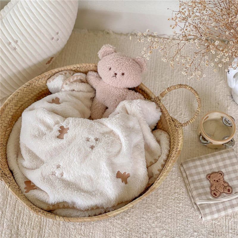 かわいい秋冬新作ベビー掛け布団ふわふわ新生児ブランケット
