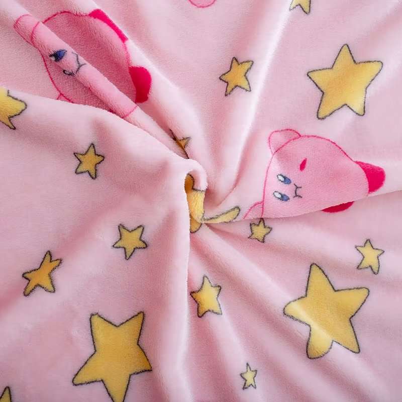 ほっこりお花畑のベッドサイドブランケット