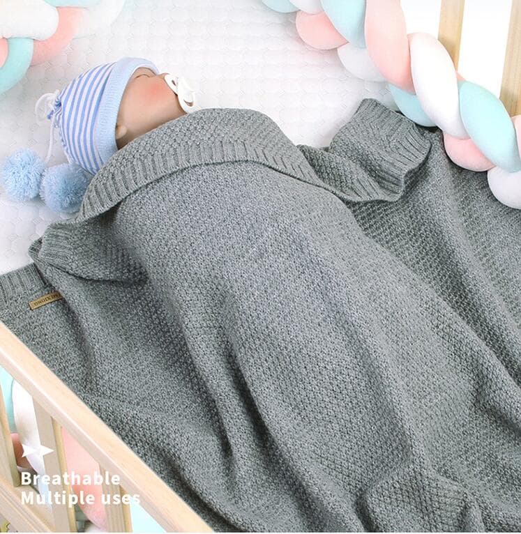 ブランケット かわいい赤ちゃん用編み毛布　子供向け膝掛け毛布