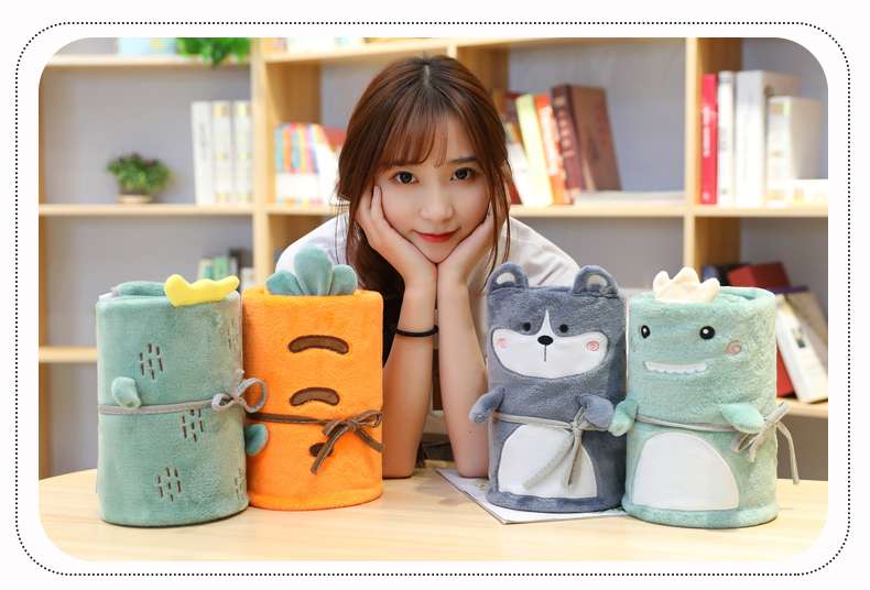 くまちゃんモザイクニットブランケット