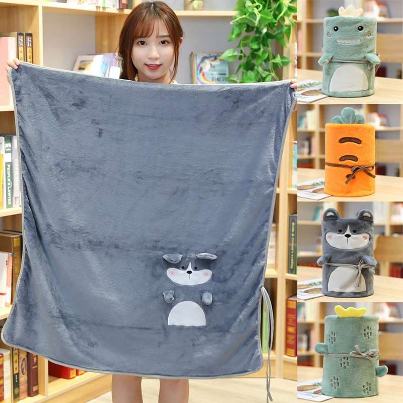 くまちゃんモザイクニットブランケット