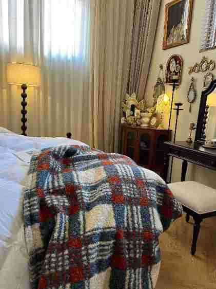 ふわふわクマさん柄ブランケット