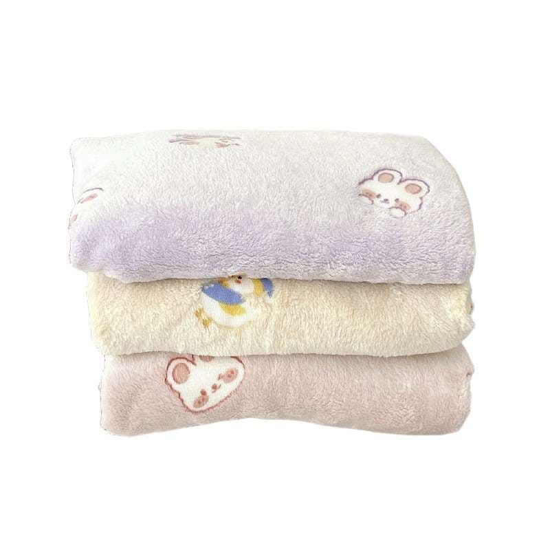 ふわもこ波紋コーデュロイブランケット