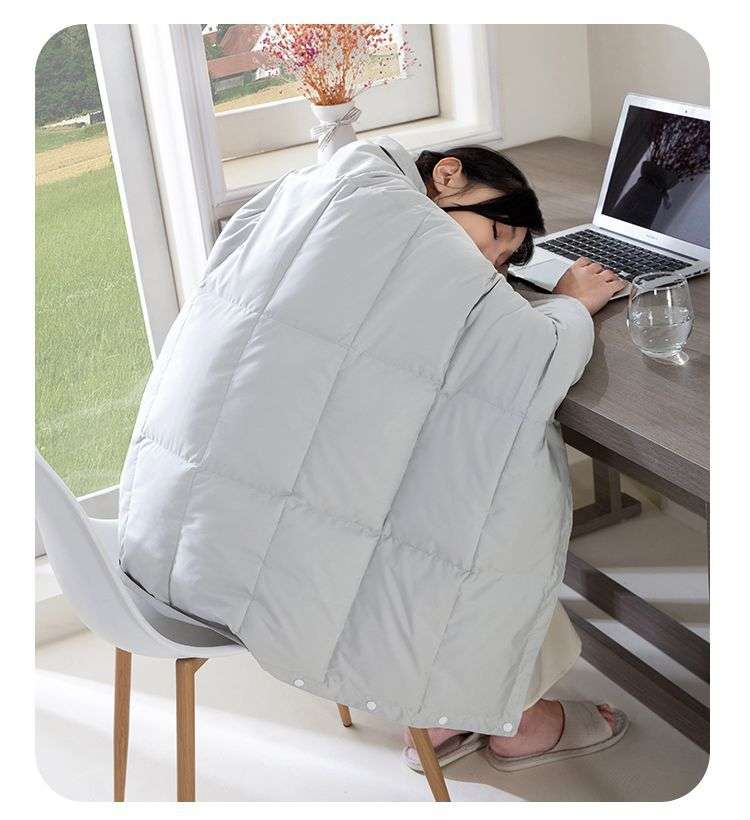 北欧風 ニット模様のあたたかブランケット