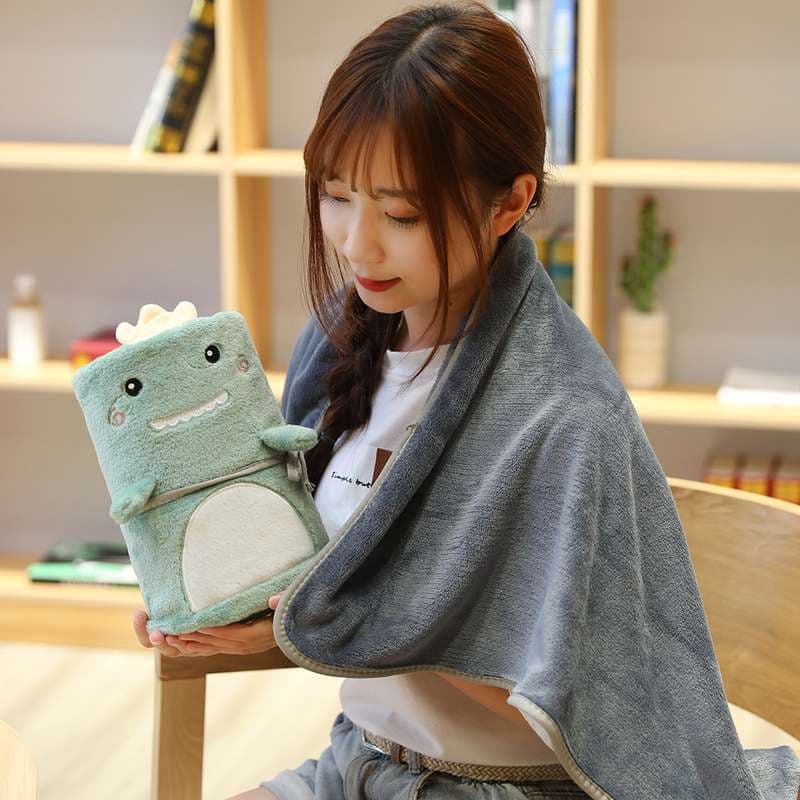 くまちゃんモザイクニットブランケット