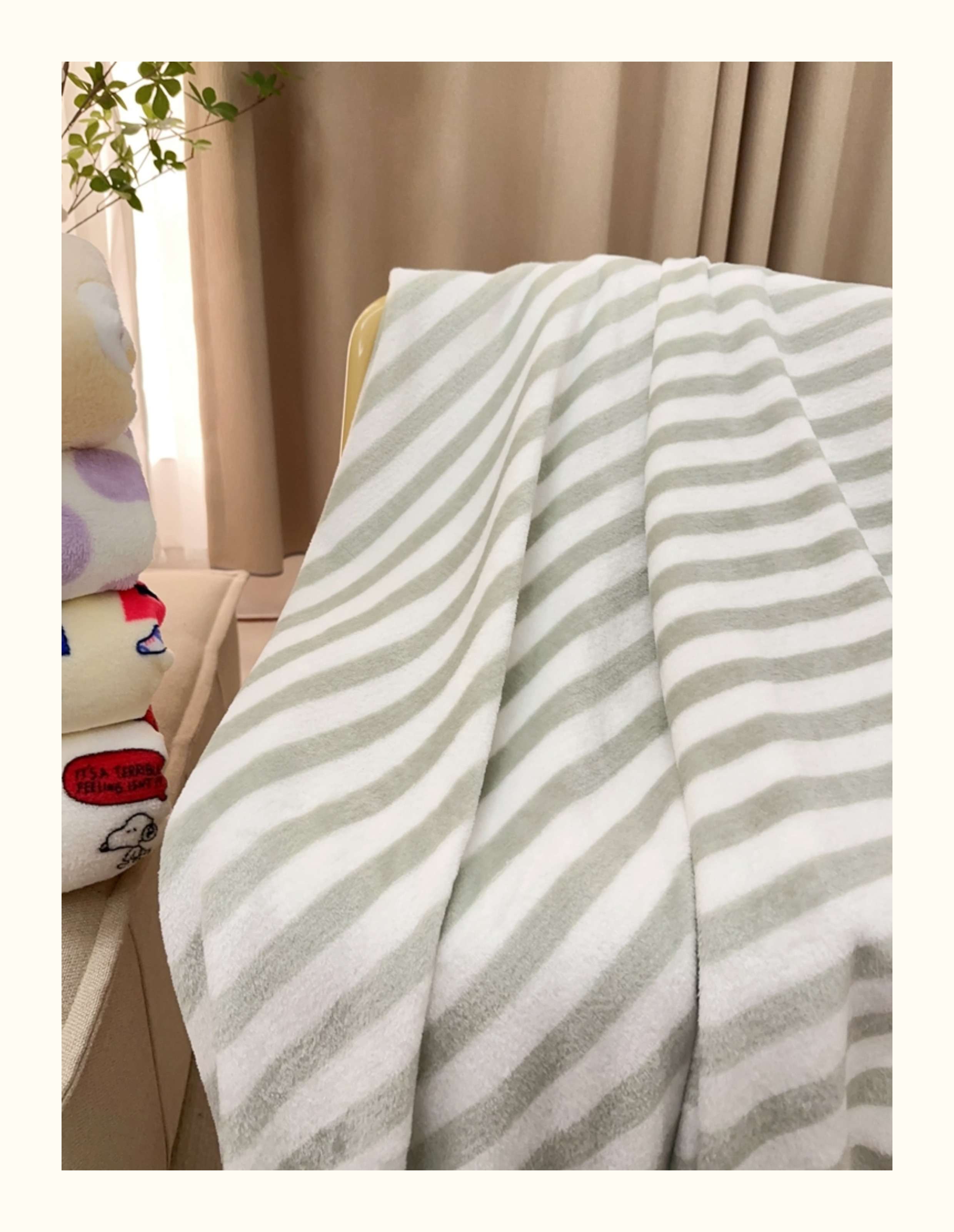 ぐるぐるキャンディーふわふわブランケット