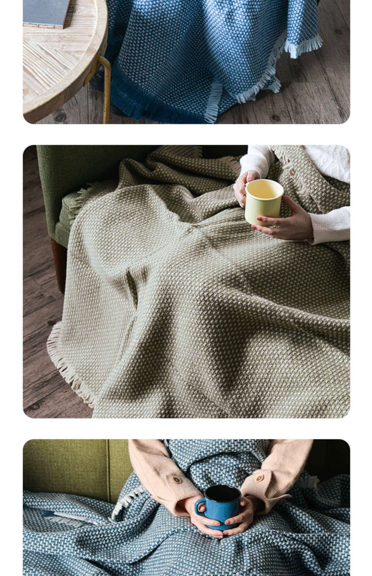 ポップアートデザインのふわふわブランケット