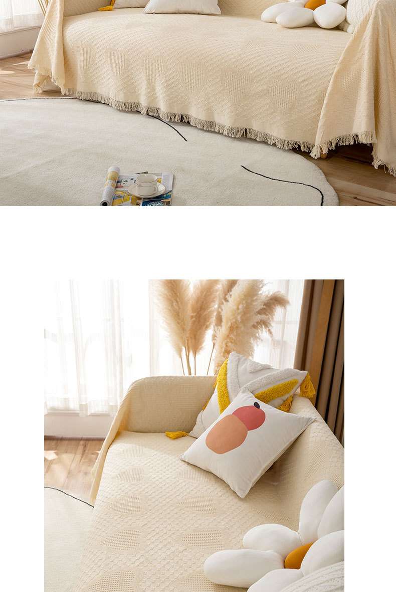 水玉模様の優しいブランケット
